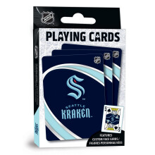 Masterpieces Family Games NHL Seattle Kraken Spielkarten offiziell lizenziertes Spielkartendeck fr Erwachsene, Kinder und Familie