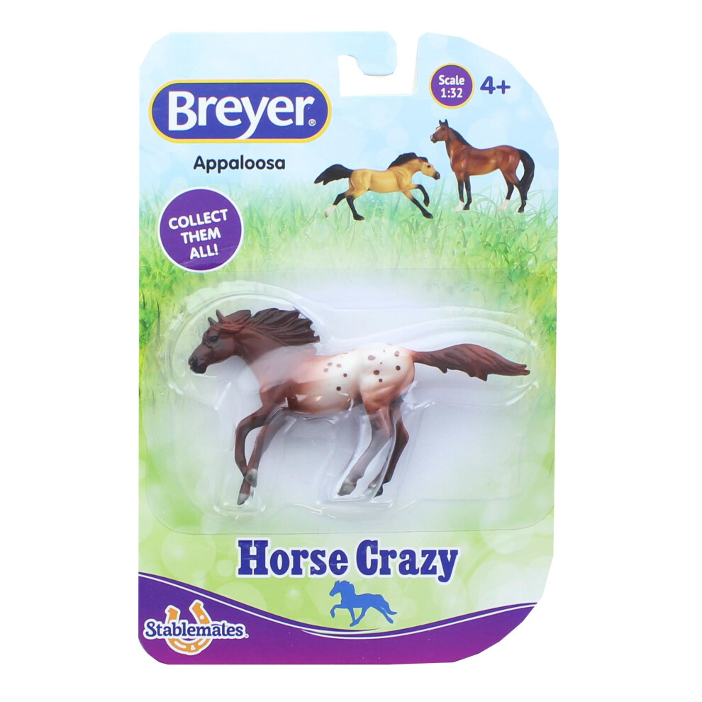 Photos - Action Figures / Transformers Breyer Stablemates Horse Crazy 1:32 Scale Model Horse | Appaloosa