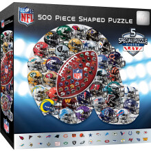 NFL Helmets Shaped Drip Art 500 pc