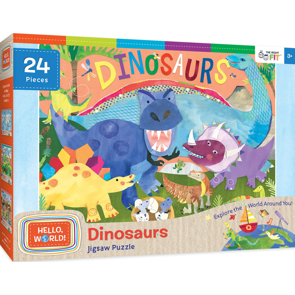 Masterpieces Hello World Dinosaurs Pc Size 24