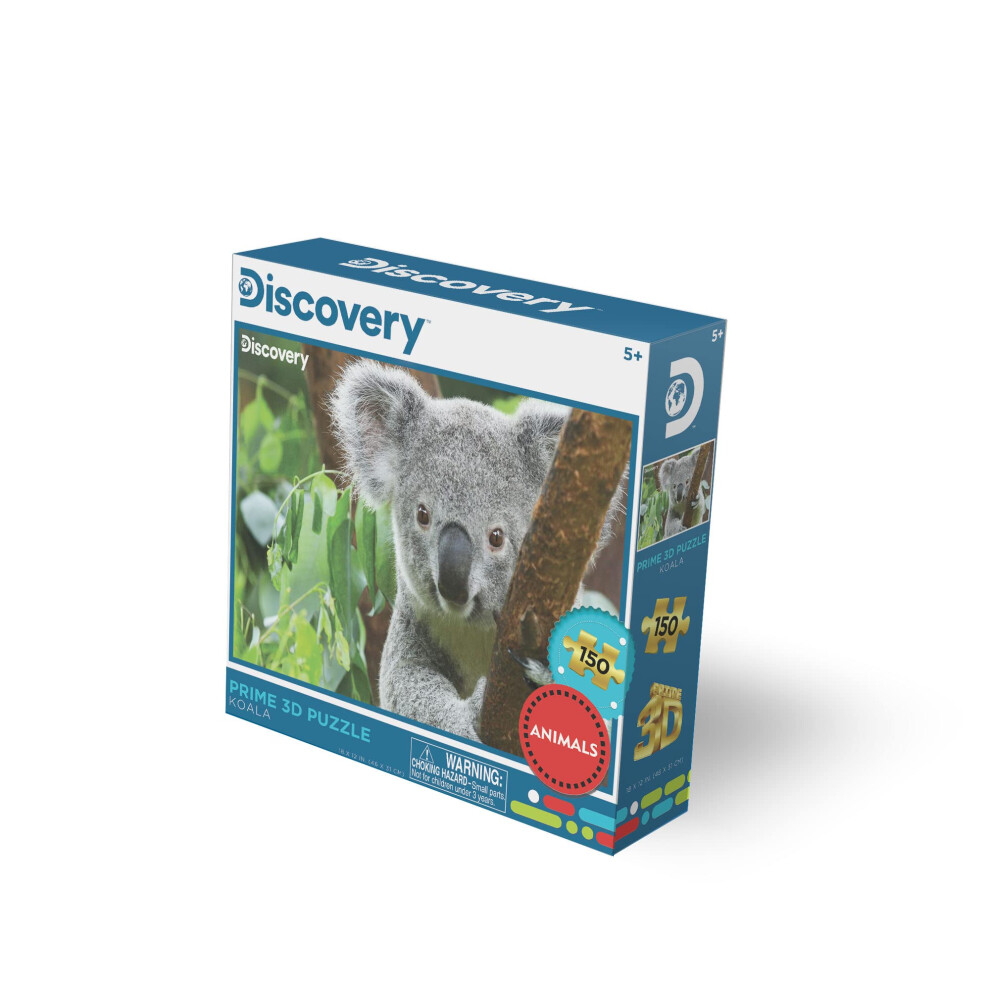 Prime 3D | Discovery | Koala | 150-Teiliges 3D-Puzzle F?R Erwachsene Und Kinder | Anspruchsvoll | Perfekt F?R Spieleabende | 18 X 12-image