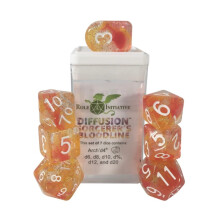 Roll 4 Initiative Diffusion Poly Set - Sorcerer's Bloodline w/numbers (7)