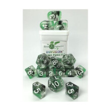 Rolle 4 Initiativ R4I terninger m/ Arch'd4: Diffusion - Dark Forest m/ White (15)