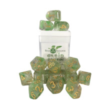 Roll 4 Initiative Diffusion Poly Set - Gilded Griffin w/numbers (15)