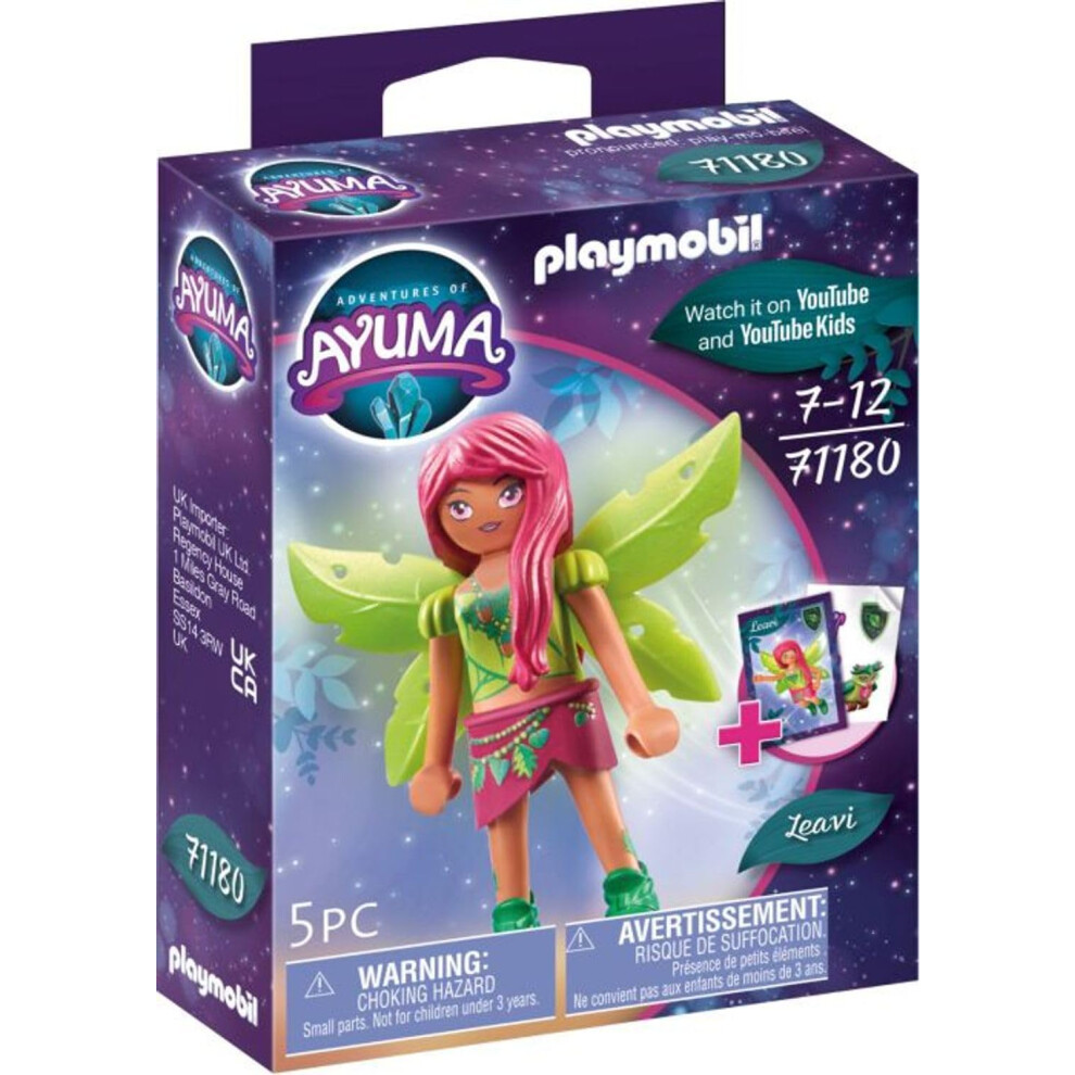 Playmobil 71180 Adventures Of Ayuma Forest Fairy Leavi Fairies Mystical Adventures Fun Imaginative RolePlay Playset Suitable For Children Ages 7+