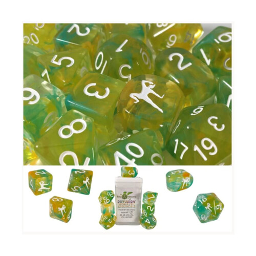 Roll 4 Initiative Diffusion Poly Set - Monastic Tradition with Class Symbol (15)