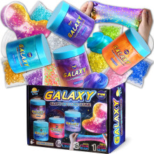 35,16 FL OZ Galaxy Glowing Slime fr Kinder FunKidz 1040 ml vorgefertigtes Space Slime Pack Spielzeug fr Mdchen Jungen Slime Kit mit Neon Glow Meta