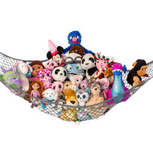 Lilly's Love Standard Fyldt dyreet Net Hammock til Plushie Toys | Hjørnehængende arrangør til din bamse og indelukkede samling | Let at hænge m/i