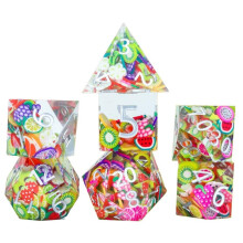 Sirius Dice SDZ001402 Sharp-Egeded Sharp Fruit Terningspil S?t med 7