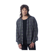 Hipster Mullet Adult Brown jelmez, Parka