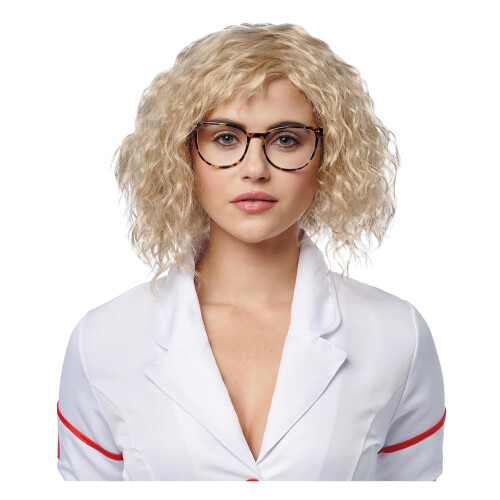 Perruque de costume adulte Infirmière Nutty