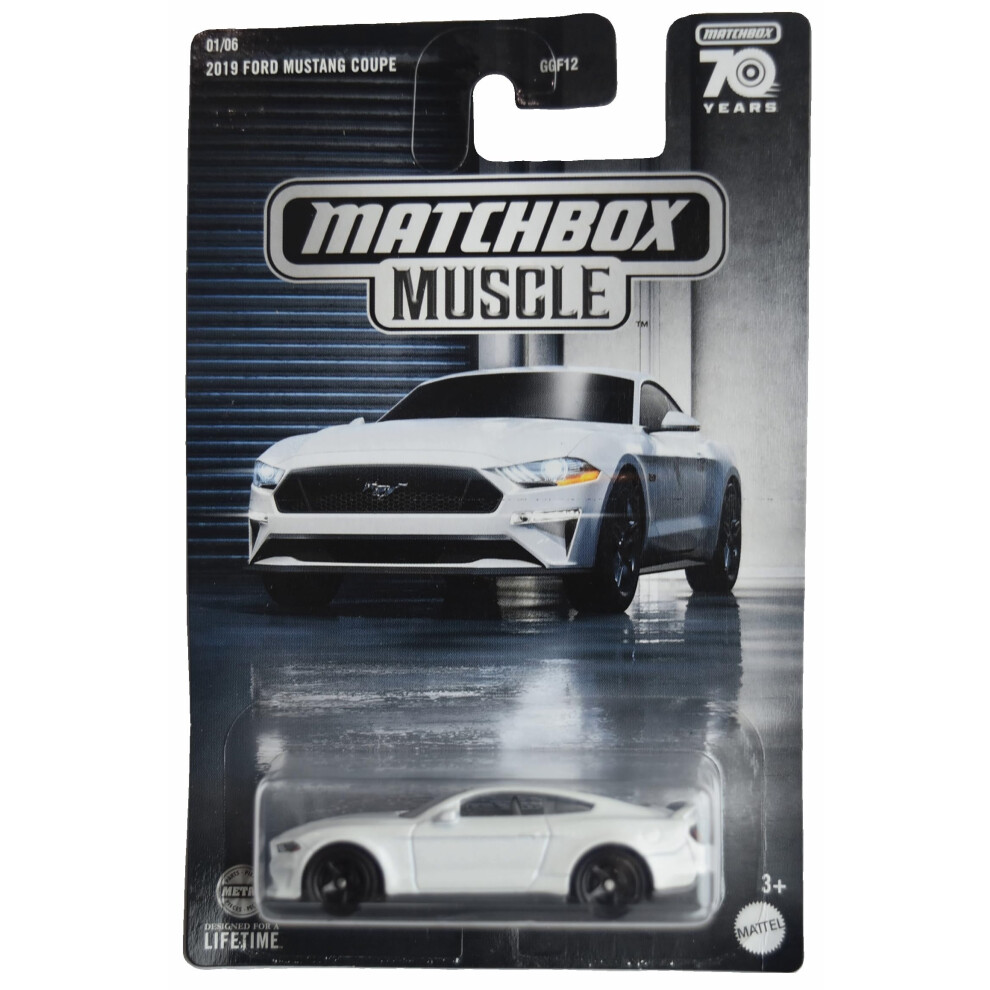 Matchbox 2019 Ford Mustang Coup Bianca 1/6-image