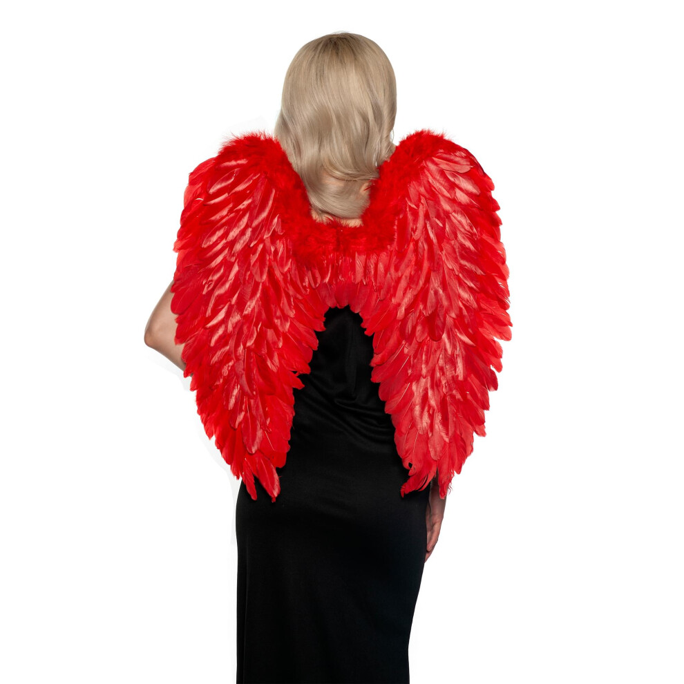 Accessoire de costume adulte ailes    plumes rouges