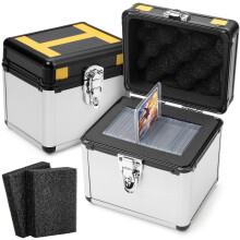 FunGuys Toploader Storage Box Sports Card Storage Case Top Loader Card Storage Top Loader Storage Boxes Trading Card Case Holds 60+ Card One Touc
