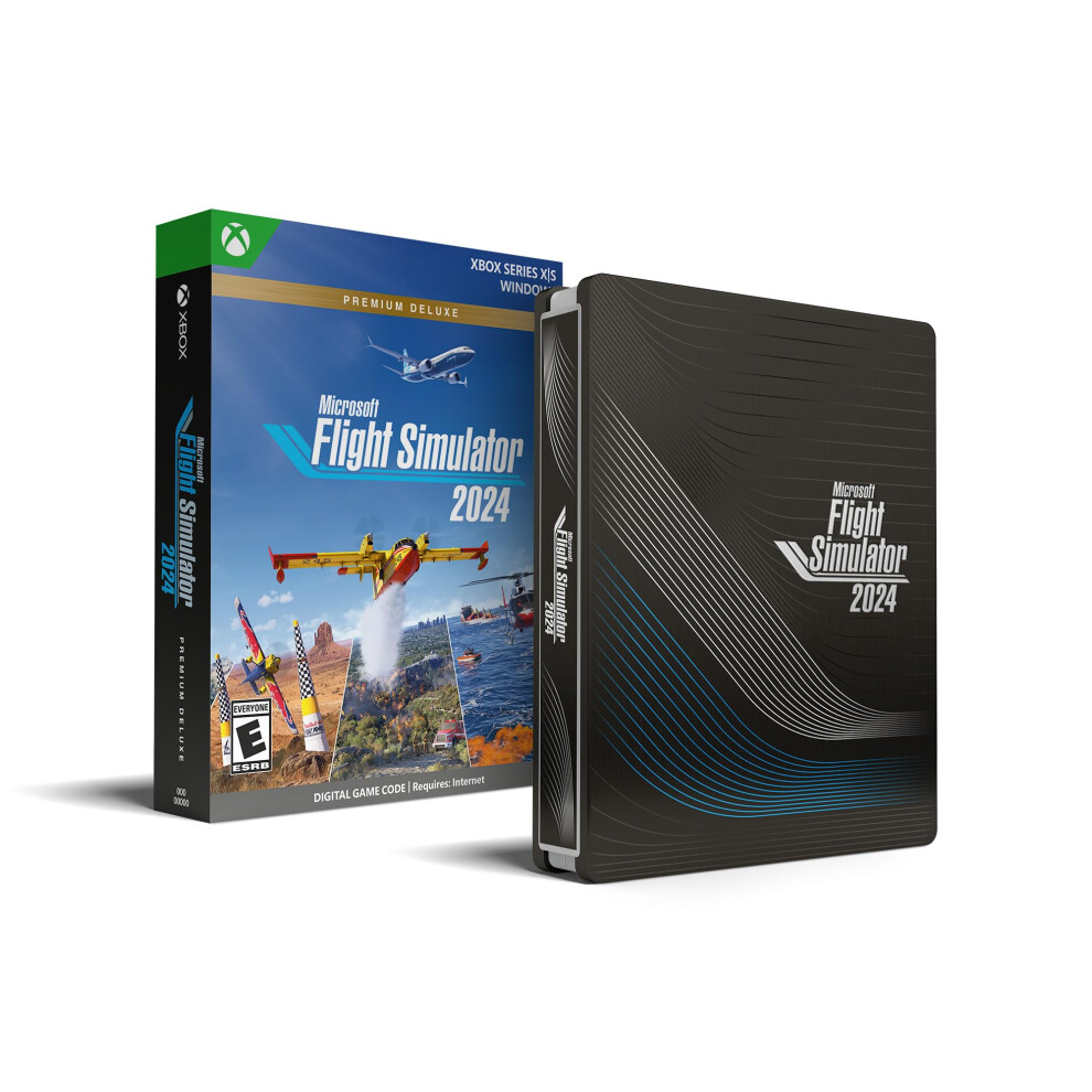 Microsoft Flight Simulator 2024  Premium Deluxe SteelBook Edition  Play on Xbox Series X|S and Windows PC [Digital Code]