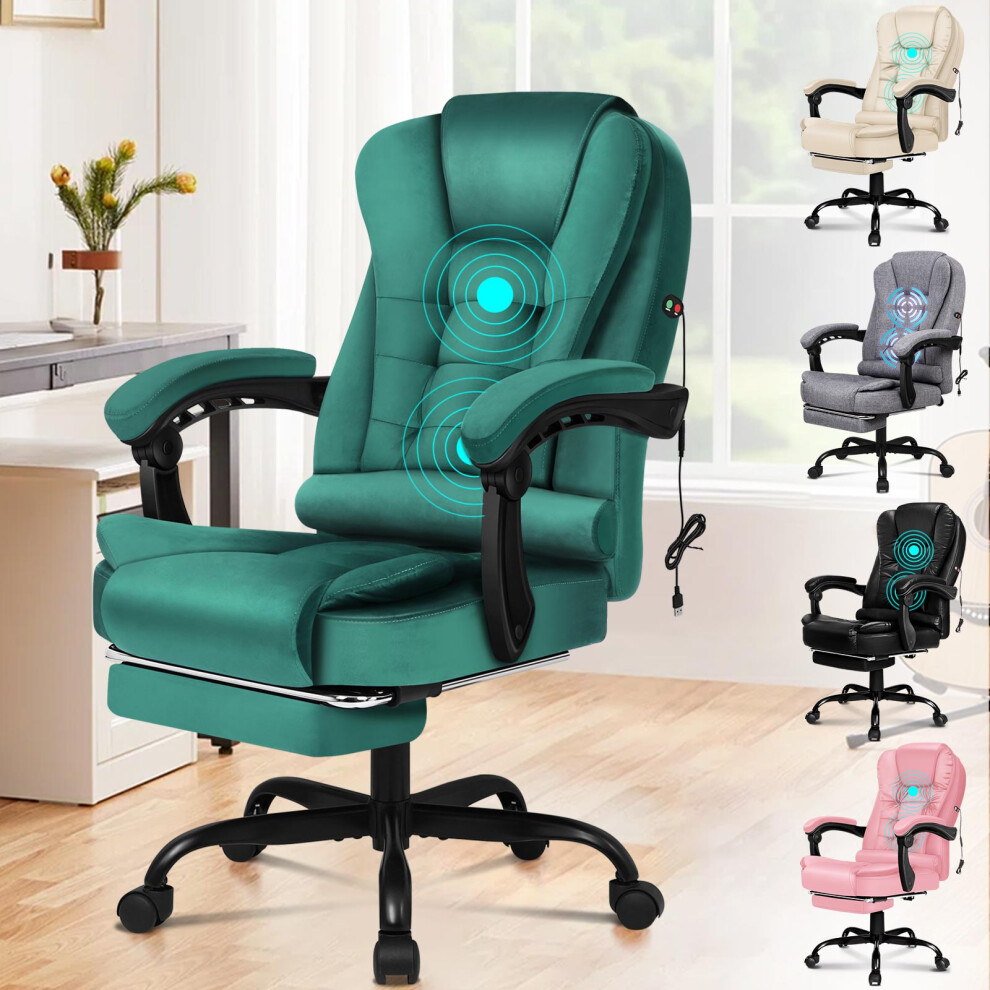 (Velvet Green) ELFORDSON Massage Office Executive Chair