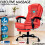 ELFORDSON (Red) ELFORDSON Massage Office Executive Chair 3