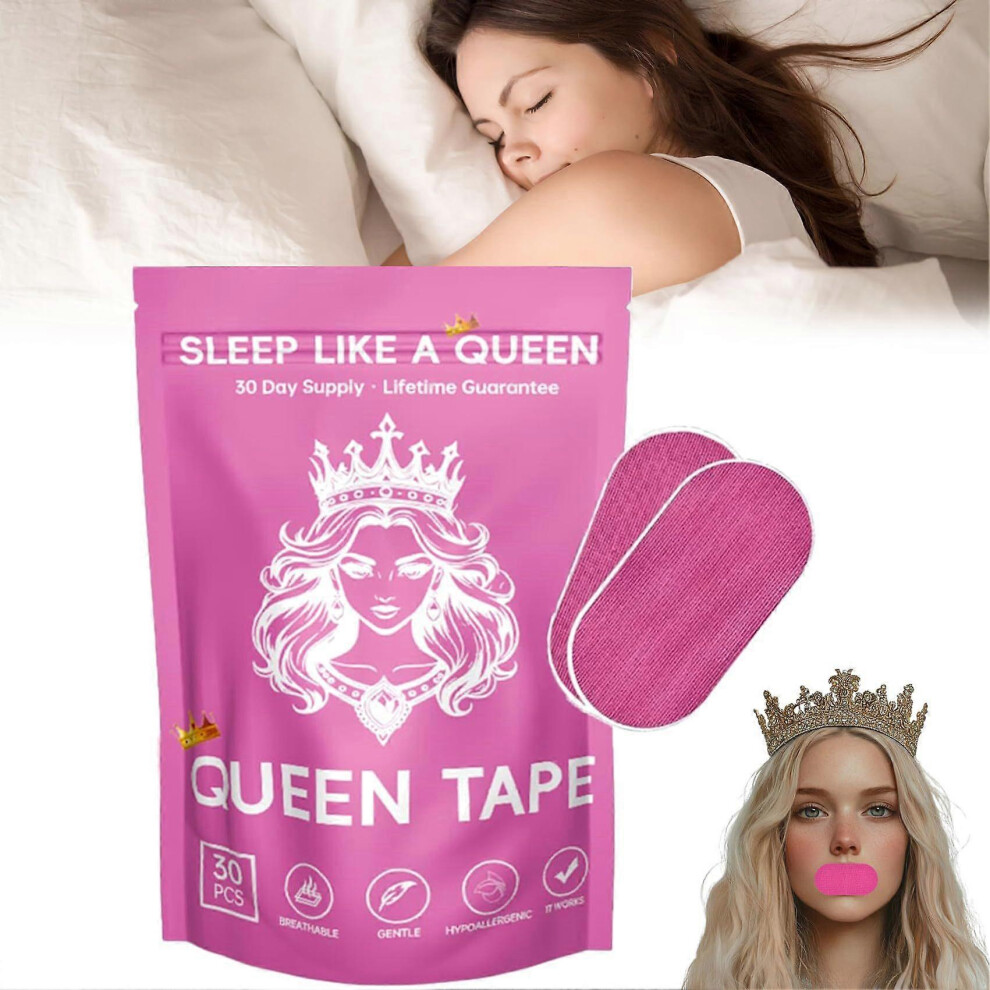 (1 Bag) 30Pcs Sleep Tape Mouth Tape Sleep Strips Mouth Breathing Tape Sleep Mouth Tape, Hypoallergenic & Skin-Friendly, Easy Removal Tape