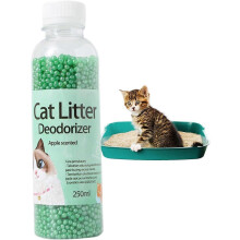 (Green Apple) Summer Cat Litter Box Deodorizer, Cat Litter Crystals In Fresh Scent, Cat Litter Box Deodorizer, Combats Cat Odors and Neutralizes Smells