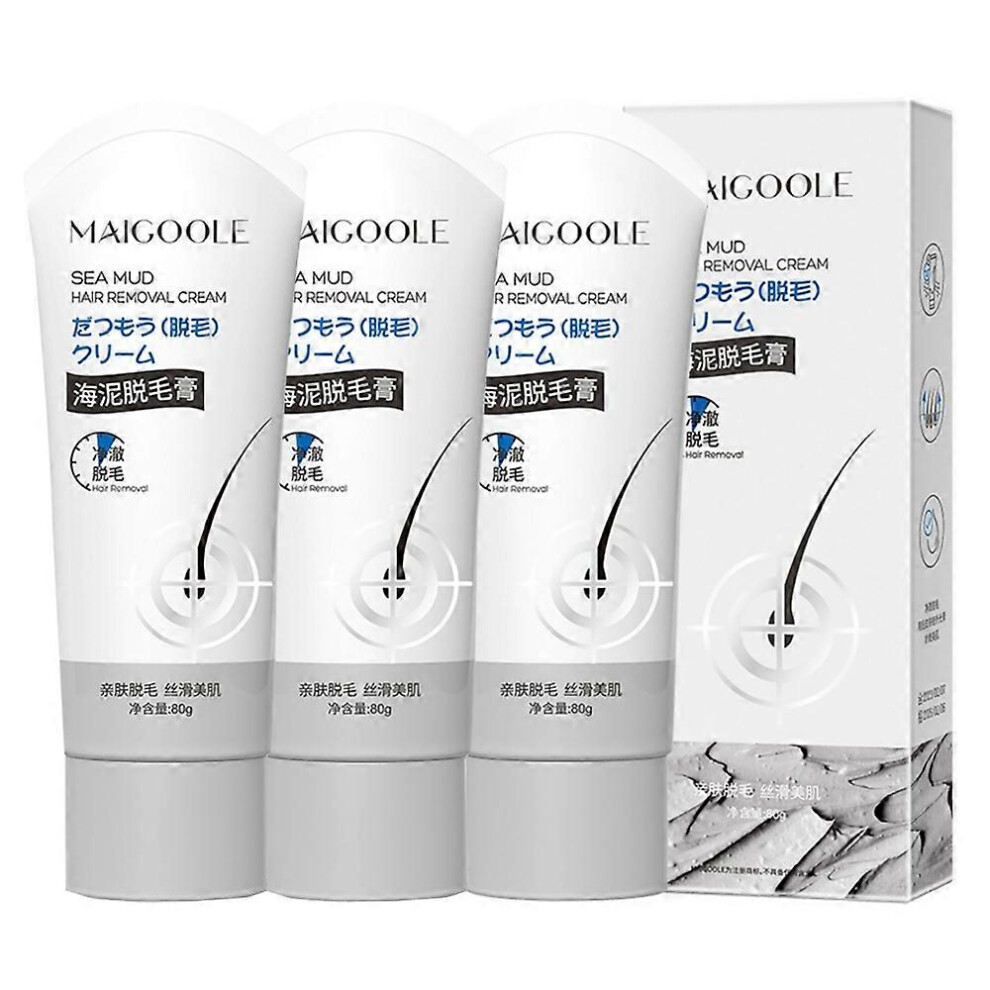 (3pcs) 1-3X Permanent Hair Removal Cream For Ladies Intimate Areas Painless Hair Inhibitor Depilatory For Woman Men Body Cream