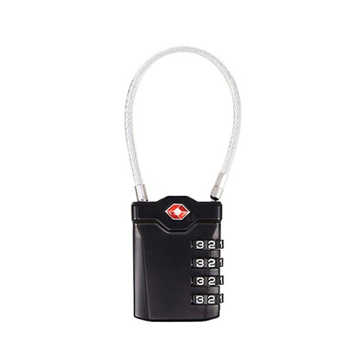 High Quality 3 Digit Password Security Lock Portable Security Lock Resettable Black Tsa Padlock 2