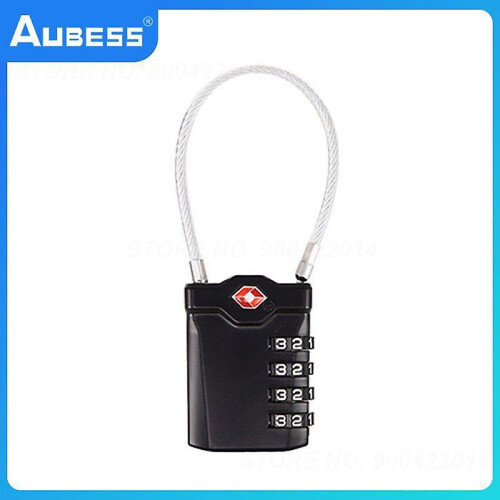 High Quality 3 Digit Password Security Lock Portable Security Lock Resettable Black Tsa Padlock 1