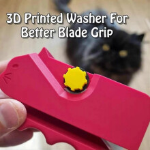 (Yellow) Kitty Cutter - Cardboard Cutter for Cat Scratchers3D Printed Card Board Cutter
