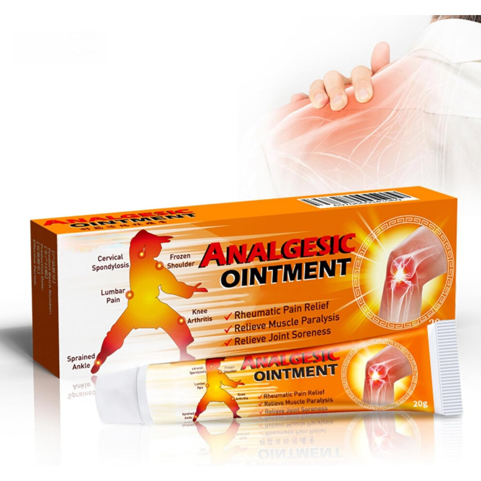 Cream Analgesic Ointment Muscle & Joint Pain Relief 20G |Effective Relief For Neck, Shoulder, Back Discomfort |Massage & Care Balm For Joint Soreness
