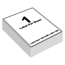 (1 Per A4 Sheet - 199.6 X 289.1 mm - L7167 Avery, 100 Sheets) A4 Sheets White Address Sticky Shipping Labels A4 Stickers Printer Self Adhesive
