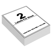 (2 Per A4 Sheet - 199.6 x 143.5 mm - L7168 Avery, 200 Sheets) A4 Sheets White Address Sticky Shipping Labels A4 Stickers Printer Self Adhesive