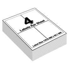 (4 Per A4 Sheet - 139 X 99.1 mm - L7169 - Avery, 20 Sheets) A4 Sheets White Address Sticky Shipping Labels A4 Stickers Printer Self Adhesive