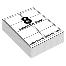 (8 Per A4 Sheet - 99.1 X 67.7 mm - L7165 - Avery, 20 Sheets) A4 Sheets White Address Sticky Shipping Labels A4 Stickers Printer Self Adhesive