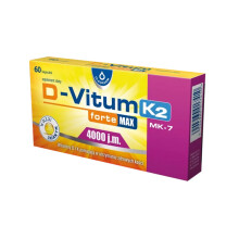 D-VITUM forte Max 4000 IU K2 Vitamins D & K supplement 60 capsules