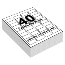 (40 Per A4 Sheet - 45.7 x 25.4mm - L7654 - Avery, 100 Sheets) A4 Sheets White Address Sticky Shipping Labels A4 Stickers Printer Self Adhesive