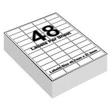(48 Per A4 Sheet - 45.7 x 21.2mm- L6009- Avery, 200 Sheets) A4 Sheets White Address Sticky Shipping Labels A4 Stickers Printer Self Adhesive