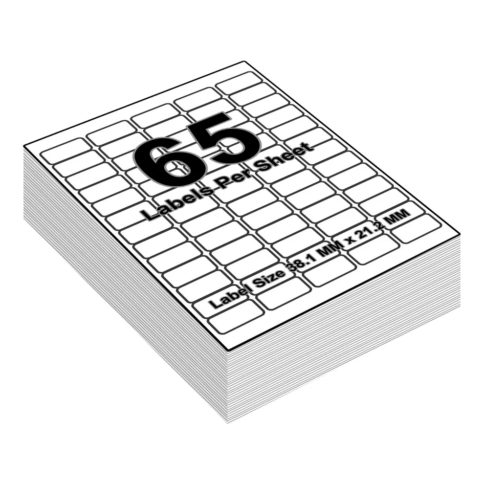 (65 Per A4 Sheet - 38.1 X 21.2 mm - L7651 - Avery, 20 Sheets) A4 Sheets White Address Sticky Shipping Labels A4 Stickers Printer Self Adhesive-image-OPC-PFZ7H9K-NEW