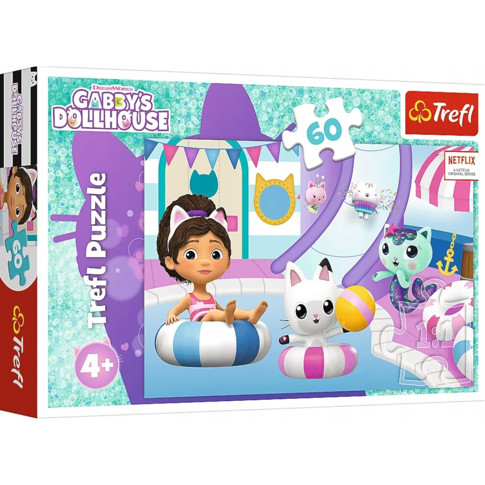 Trefl Dreamworks Gabbys Dollhouse 60 Piece Jigsaw Puzzle