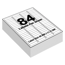 (84 Per A4 Sheet - 46 X 11.11 mm - L7656 - Avery, 200 Sheets) A4 Sheets White Address Sticky Shipping Labels A4 Stickers Printer Self Adhesive