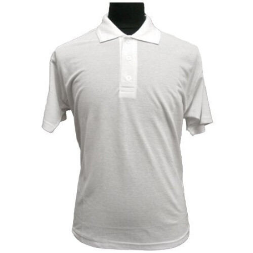 (L) Men's White Polo Jersey