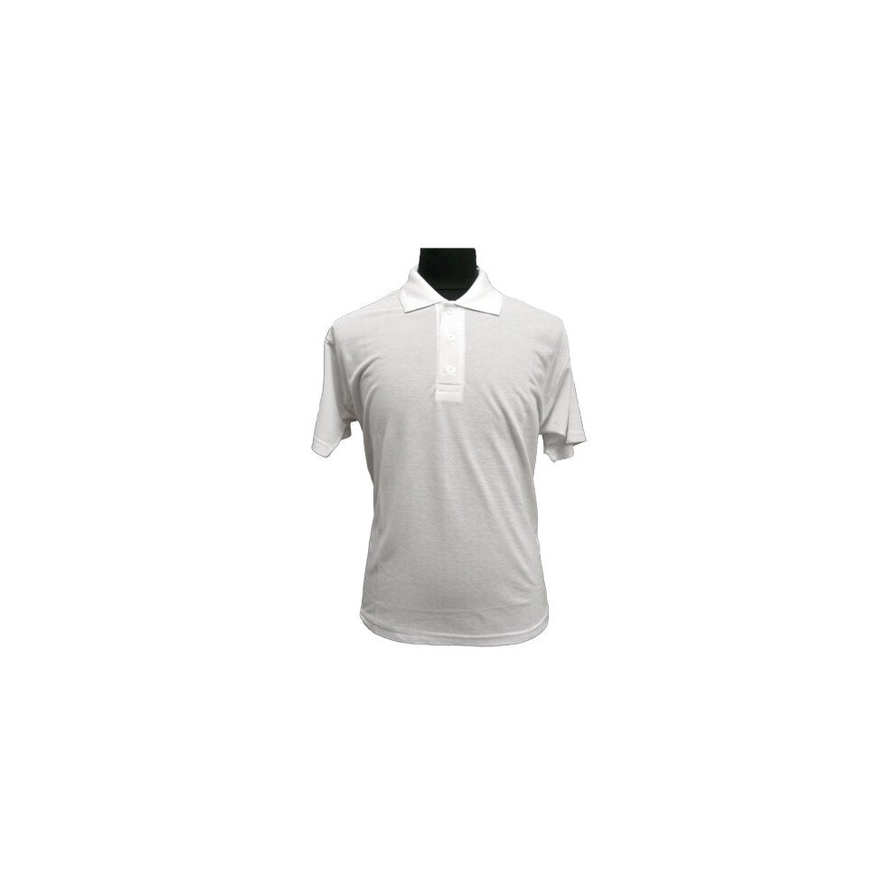(L) Men's White Polo Jersey