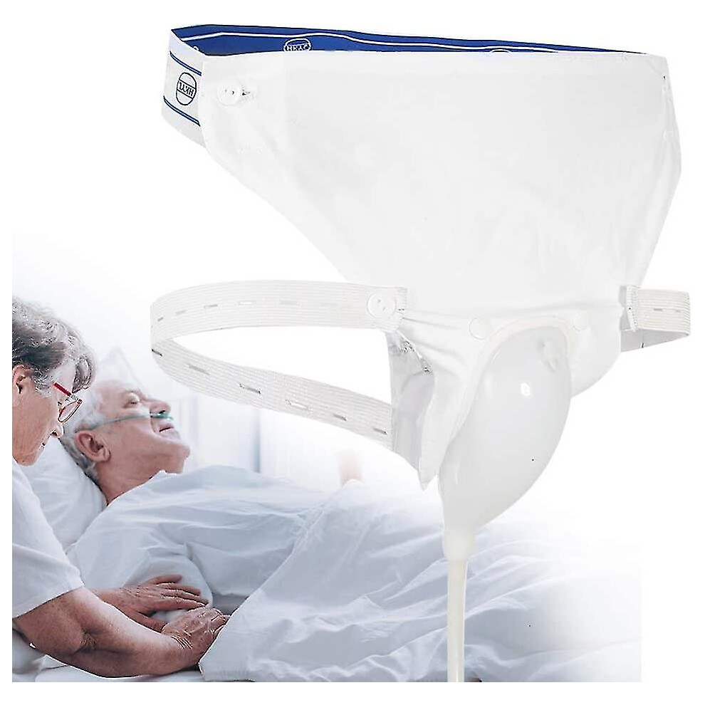 (Elderly Men Type) Silicone Urine Collector, 3 Type Optional With 2 Urine Catheter Bags For Man Woman Elderly