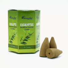 Aromatika Backflow Incense Cones 10 Masala Backflow Incense Eucalyptus