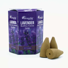 Aromatika Backflow Incense Cones 10 Masala Backflow Incense Lavender