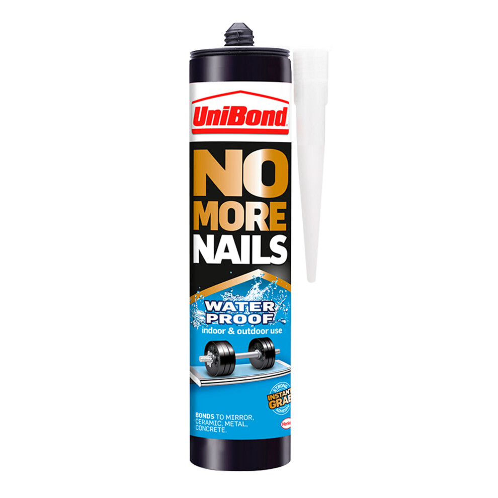 Unibond 1966745 No More Nails Waterproof Interior / Exterior - Solvent Free 300ml