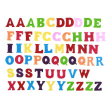 50pcs Felt Alphabet Letters Non-woven Fabric ABCs for DIY Craft Kids Toys Christmas Birthday Party Decoration (Mixed Color and Letters)