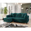 (Turquoise) Corner Sofa Bed with Storage Container Universal Corner Side New Modern ZAKO L 1