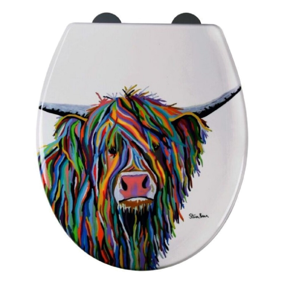 Croydex Toilet Seat With Cow Design