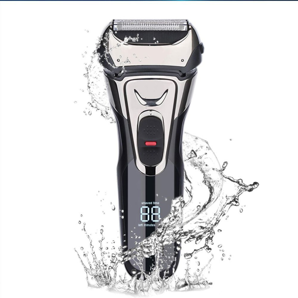(HT912) Hatteker Electric Razor For Men Mens Electric Shaver Dry Wet Waterproof Man Foil Shaver