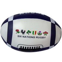 Mini Rugby Ball Child-Friendly Soft 6 Nations Flags