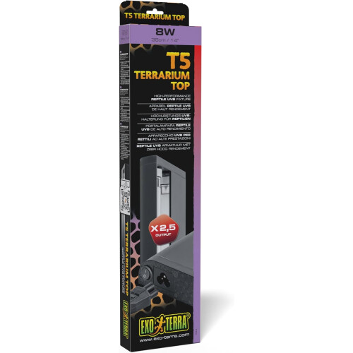 Exo Terra T5 UVB Fixture 35cm 8w Reptile Light